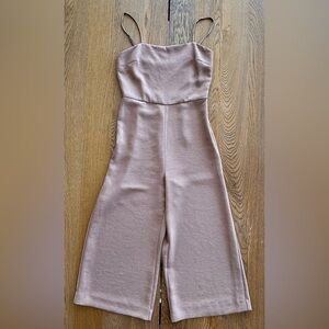 Babaton by Aritzia Esteban Jumpsuit Nutmeg Tan Summer Spring Neutral Classic
